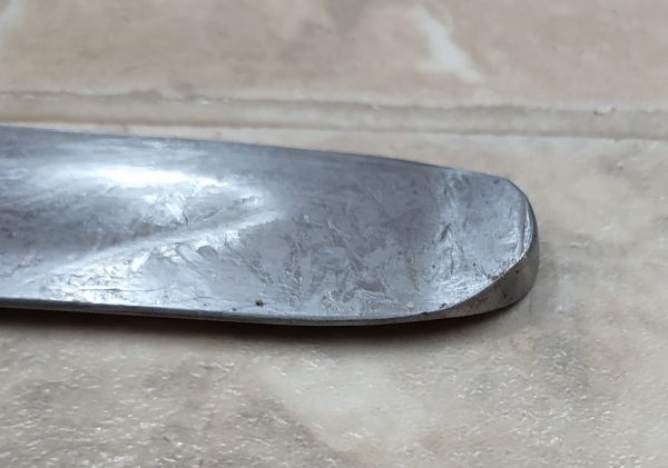Carolingian sword. viking one handed sword tip detail