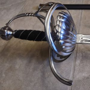 Ribbed Shell Swept Hilt Rapier
